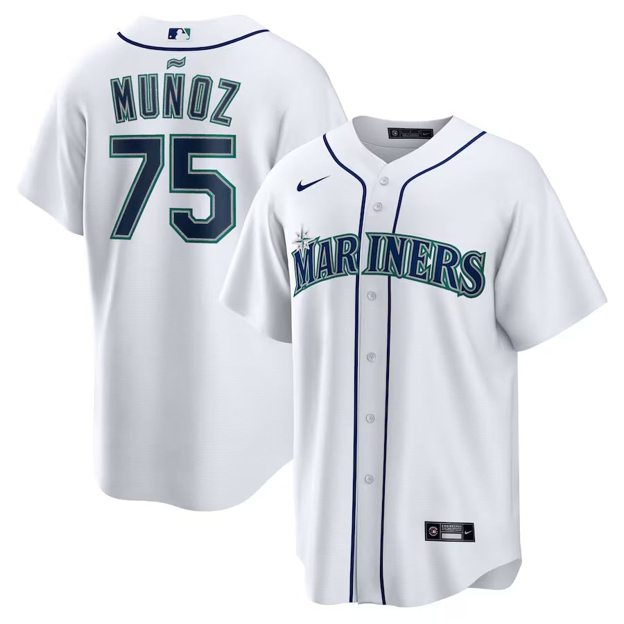 Andres Munoz Seattle Mariners Official MLB Nike Jersey white