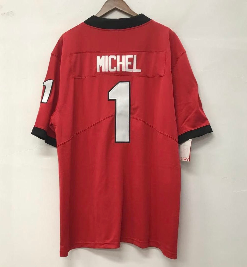 Sony Michel Georgia Bulldogs Official NCAA Nike Jersey red