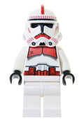 SW0189 Clone Trooper Episode 3, Red Markings, White Hips 'Shock Trooper' product image 1, provided for visual reference and