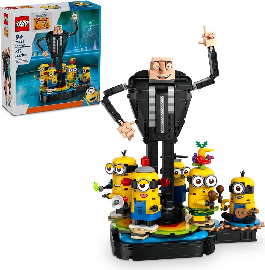75582 Brick-Built Gru and Minions (Retired) LEGO Despicable Me product image 2, provided for visual reference and product