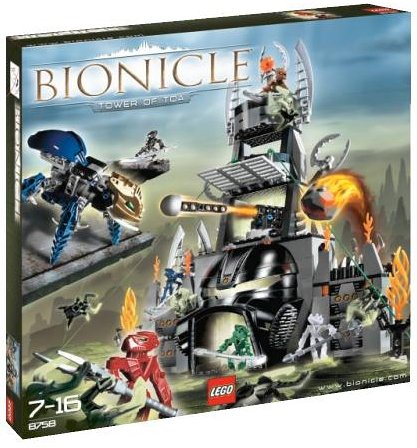 8758 Tower of Toa (Retired) LEGO BIONICLE product image 1, provided for visual reference and product detail review