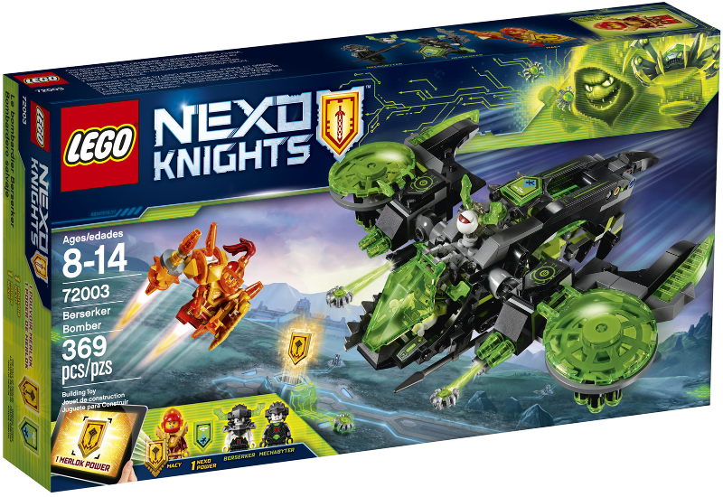 72003 Berserker Bomber (Retired) LEGO Nexo Knights product image 1, provided for visual reference and product detail review