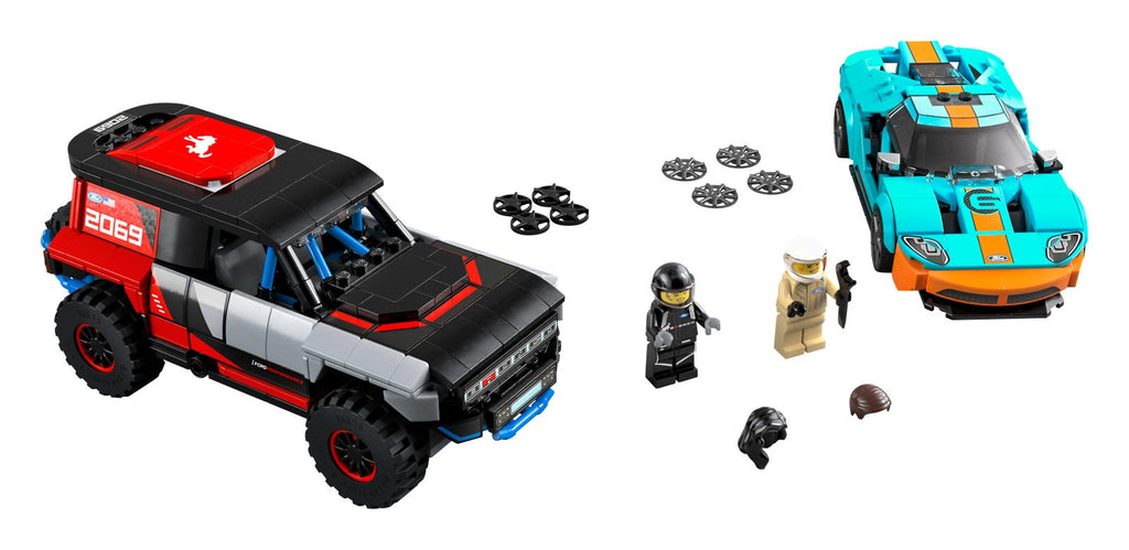 76905 Ford GT Heritage Edition and Bronco R (Retired) LEGO Speed Champions product image 2, provided for visual reference