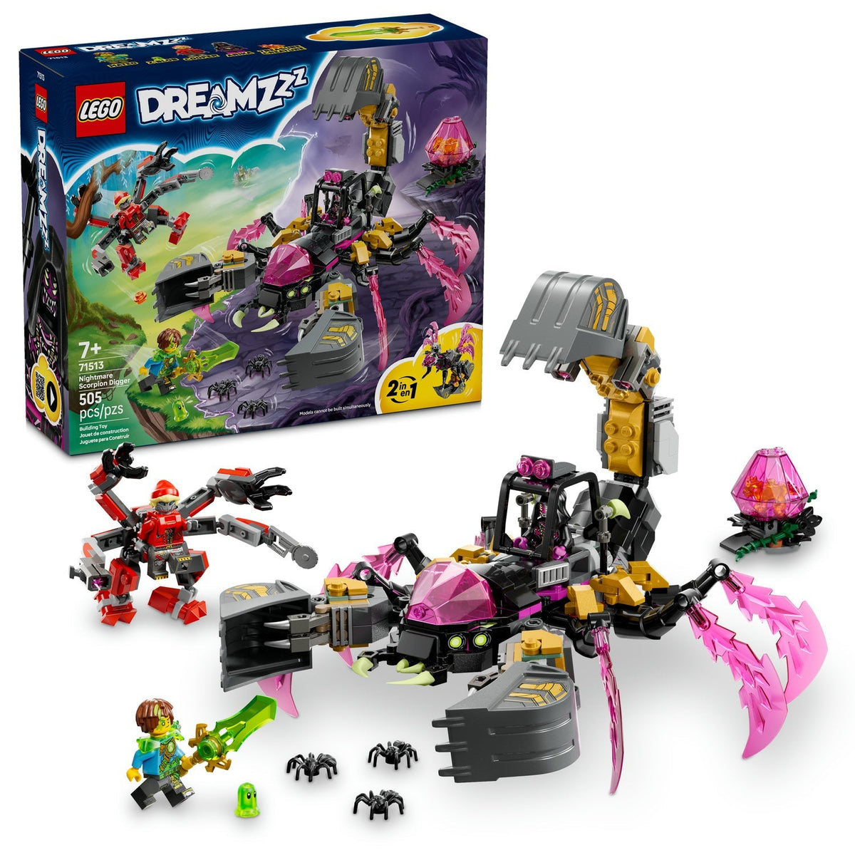71513 Nightmare Scorpion Digger (Retired) LEGO Dreamzzz product image 2, provided for visual reference and product detail