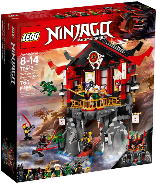 70643 Temple of Resurrection (Retired) LEGO Ninjago product image 1, provided for visual reference and product detail review
