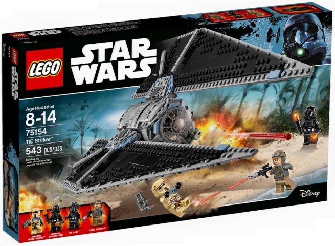 75154 TIE Striker (Retired) LEGO Star Wars product image 1, provided for visual reference and product detail review