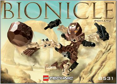 8531 Pohatu (Certified) LEGO BIONICLE product image 2, provided for visual reference and product detail review