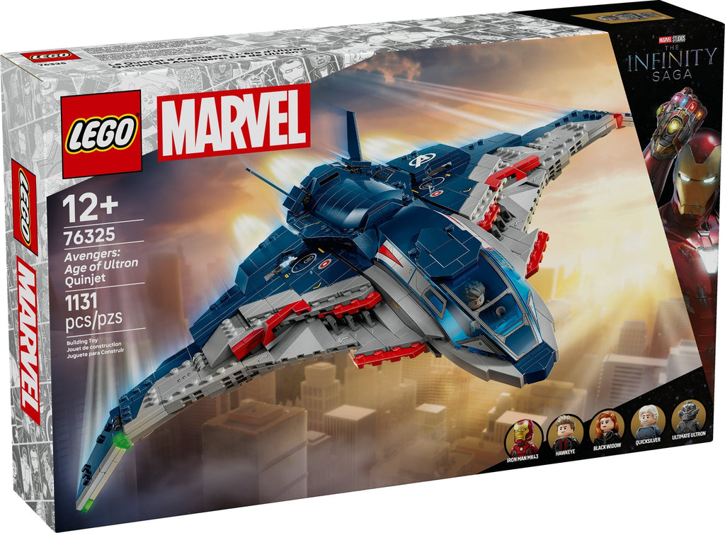 76325 Avengers: Age of Ultron Quinjet (Retired) LEGO Super Heroes product image 1, provided for visual reference and product