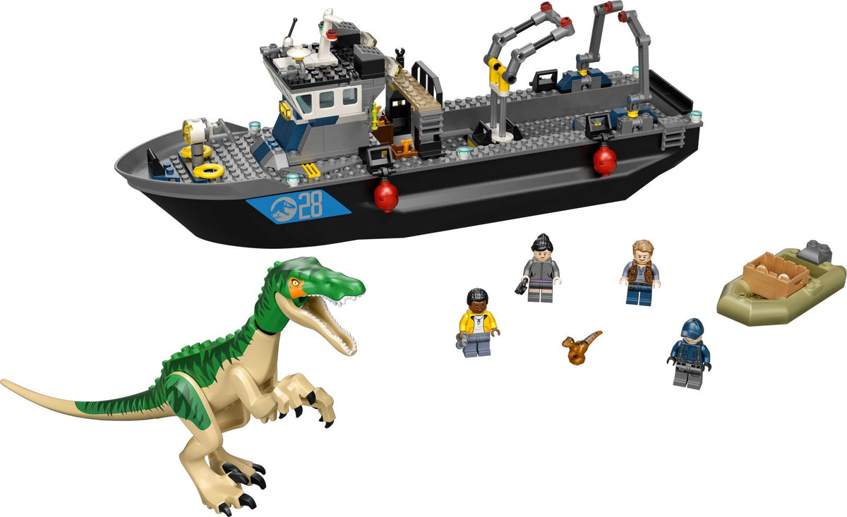 76942 Baryonyx Dinosaur Boat Escape (Retired) LEGO Jurassic World product image 2, provided for visual reference and product