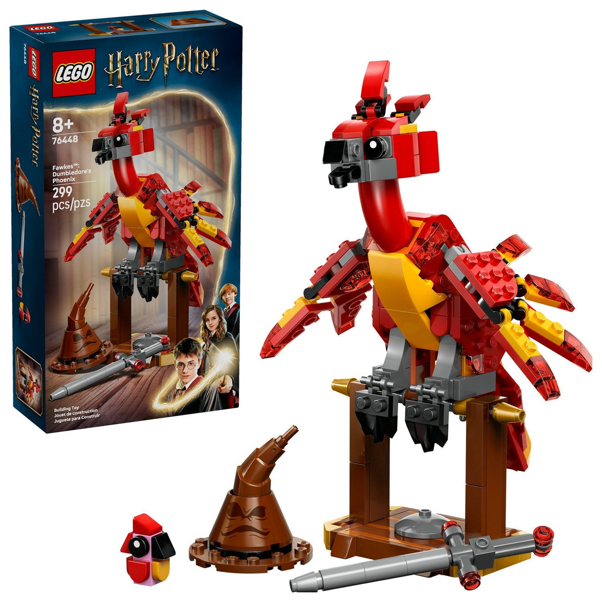 76448 Fawkes: Dumbledore's Phoenix (Retired) LEGO Harry Potter product image 2, provided for visual reference and product