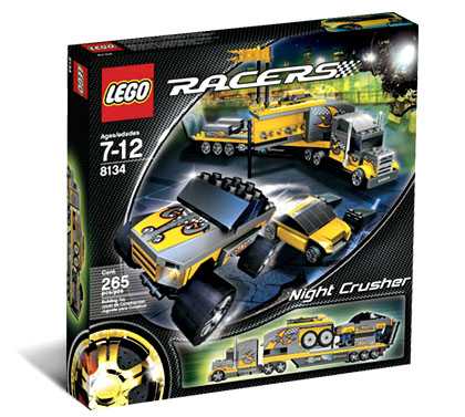 8134 Night Crusher (Retired) LEGO Racers product image 1, provided for visual reference and product detail review
