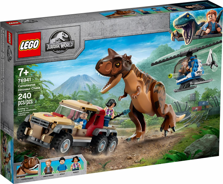 76941 Carnotaurus Dinosaur Chase (Retired) LEGO Jurassic World product image 1, provided for visual reference and product