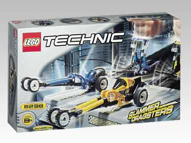 8238 Dueling Dragsters (Retired) LEGO TECHNIC product image 1, provided for visual reference and product detail review