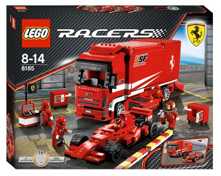 8185 Ferrari Truck (Retired) LEGO Racers product image 1, provided for visual reference and product detail review