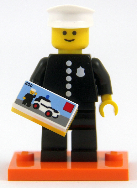 1978 Police Officer - Series 18 Collectible Minifigure (col18-8) product image 1, provided for visual reference and product