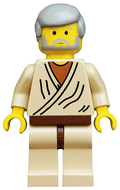Obi-Wan Kenobi - Old, Yellow Head, Light Gray Hair (sw0023) product image 1, provided for visual reference and product