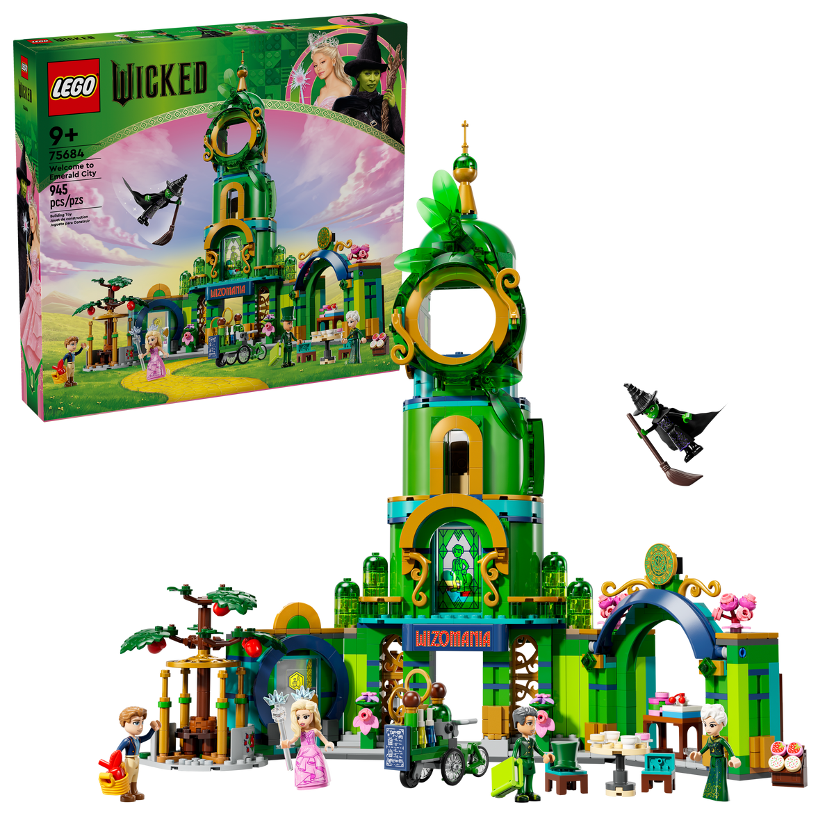 75684 Welcome to Emerald City (Retired) LEGO Wicked product image 2, provided for visual reference and product detail review