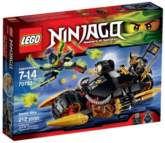 70733 Blaster Bike (Retired) LEGO Ninjago product image 1, provided for visual reference and product detail review