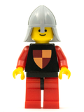 Classic - Knights Tournament Knight Black, Red Legs with Black Hips, Light Bluish Gray Neck-Protector (cas229new) product