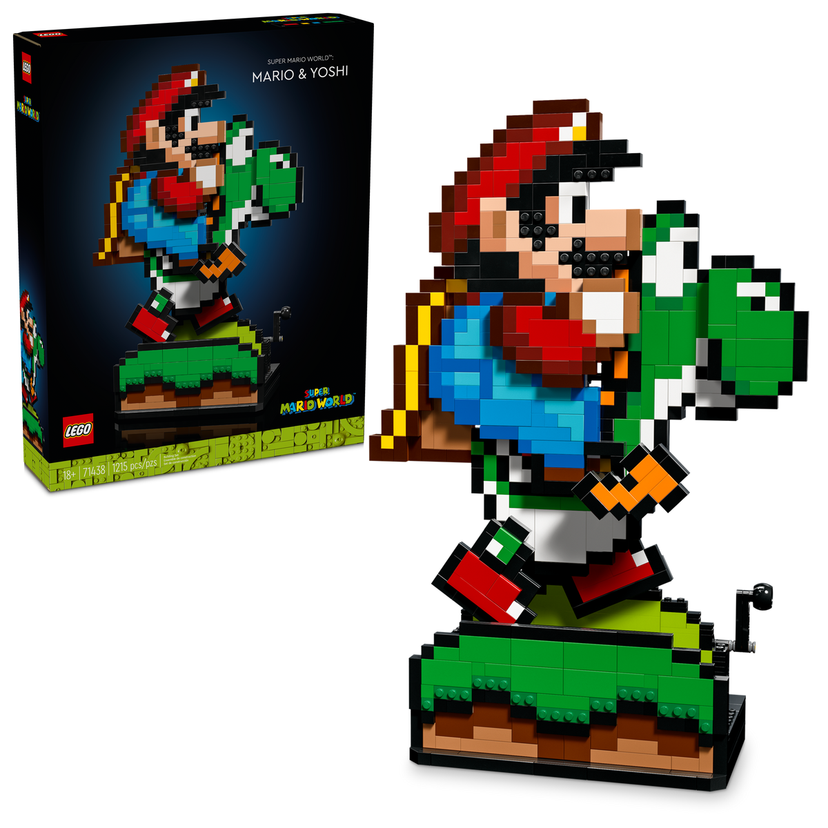 71438 Super Mario World: Mario & Yoshi (Retired) LEGO Super Mario product image 1, provided for visual reference and product