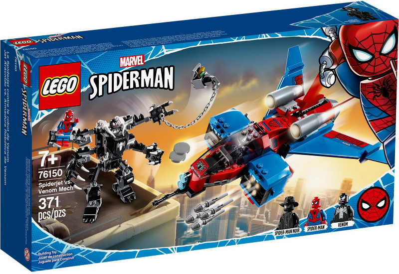 76150 Spiderjet vs. Venom Mech (Retired) LEGO Super Heroes product image 1, provided for visual reference and product detail