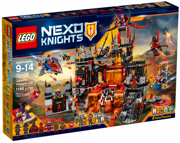 70323 Jestro's Volcano Lair (Retired) LEGO Nexo Knights product image 1, provided for visual reference and product detail