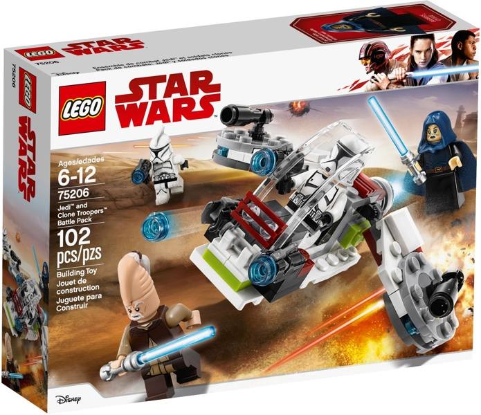 75206 Jedi and Clone Troopers Battle Pack (Retired) LEGO Star Wars product image 1, provided for visual reference and