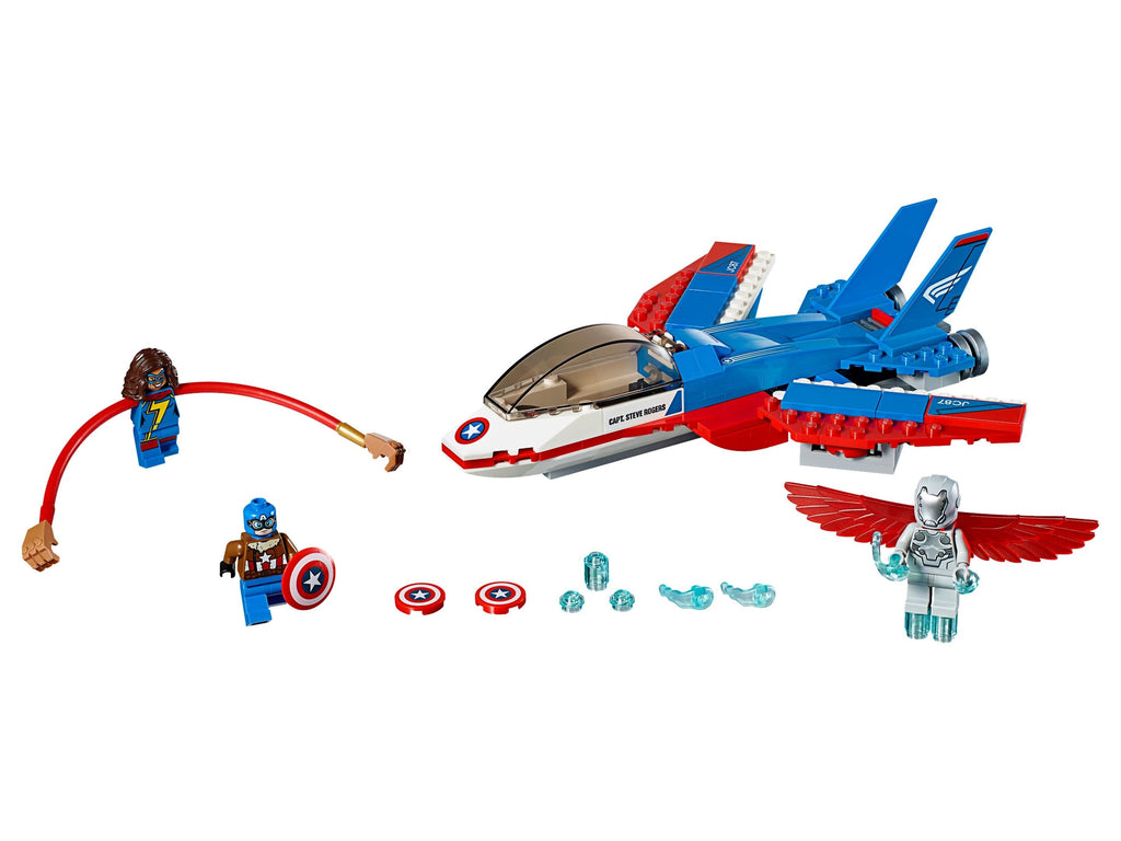 76076 Captain America Jet Pursuit (Retired) LEGO Super Heroes product image 2, provided for visual reference and product
