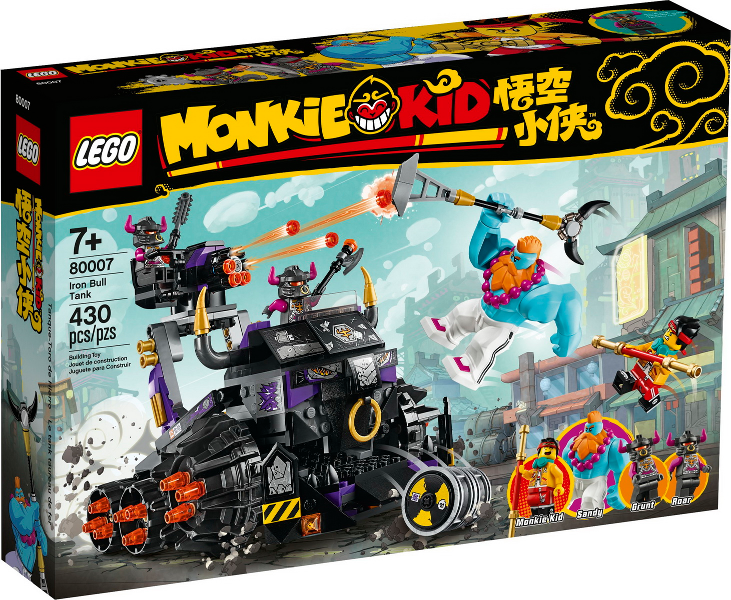 80007 Iron Bull Tank (Retired) LEGO Monkie Kid product image 1, provided for visual reference and product detail review