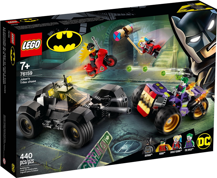 76159 Joker's Trike Chase (Retired) LEGO Super Heroes product image 1, provided for visual reference and product detail