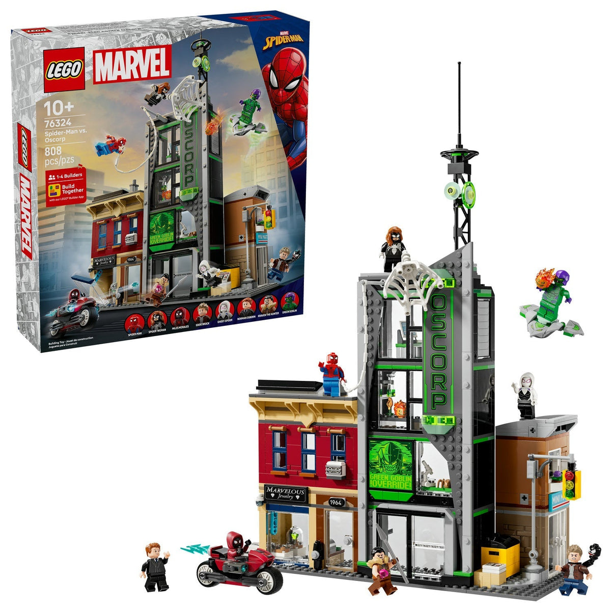 76324 Spider-Man vs. Oscorp (Retired) LEGO Super Heroes product image 2, provided for visual reference and product detail