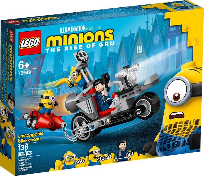 75549 Unstoppable Bike Chase (Retired) LEGO Despicable Me product image 1, provided for visual reference and product detail