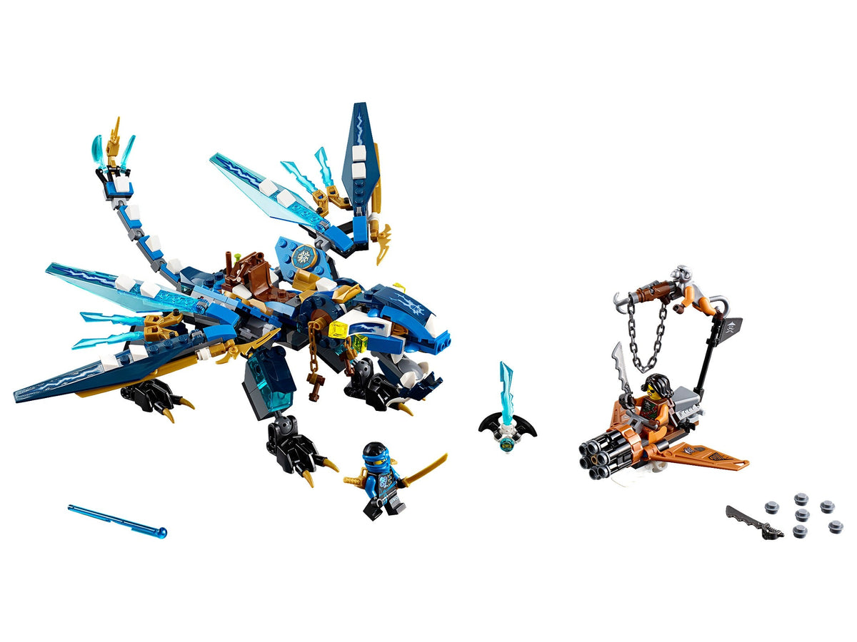70602 Jay's Elemental Dragon (Retired) LEGO Ninjago product image 2, provided for visual reference and product detail review
