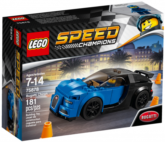 75878 Bugatti Chiron (Retired) LEGO Speed Champions product image 1, provided for visual reference and product detail review