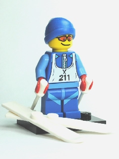 Skier - Series 2 Collectible Minifigure (col02-12) product image 2, provided for visual reference and product detail review