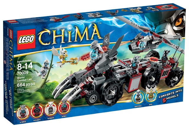 70009 Worriz's Combat Lair (Retired) LEGO Legends of Chima product image 1, provided for visual reference and product detail