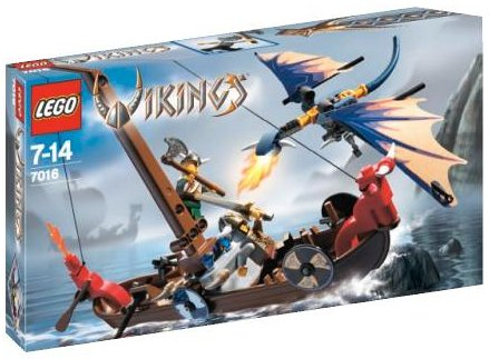 7016 Viking Boat against the Wyvern Dragon (Retired) LEGO Vikings product image 1, provided for visual reference and product
