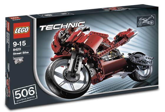 8420 Street Bike (Retired) LEGO TECHNIC product image 1, provided for visual reference and product detail review