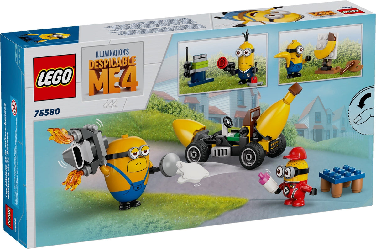 75580 Minions and Banana Car (Retired) LEGO Despicable Me product image 1, provided for visual reference and product detail