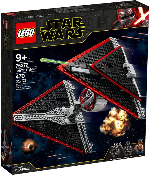 75272 Sith TIE Fighter (Retired) LEGO Star Wars product image 1, provided for visual reference and product detail review
