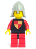 Classic - Knights Tournament Knight Black, Red Legs with Black Hips, Light Gray Neck-Protector (cas229) product image 1,