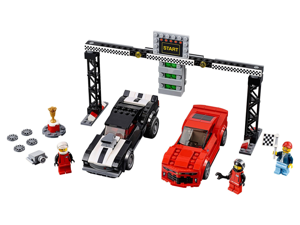 75874 Chevrolet Camaro Drag Race (Retired) LEGO Speed Champions product image 2, provided for visual reference and product