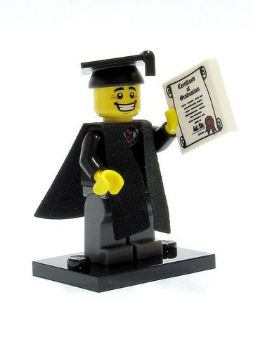Graduate - Series 5 Collectible Minifigure (col05-1) product image 1, provided for visual reference and product detail review