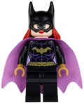 Batgirl - Minifigure, Black Suit, Lavender Cape (sh0092) product image 1, provided for visual reference and product detail