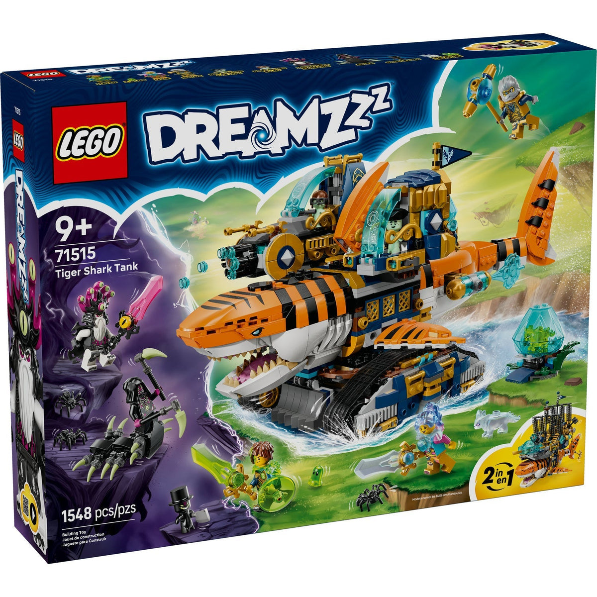 71515 Tiger Shark Tank (Retired) LEGO Dreamzzz product image 1, provided for visual reference and product detail review