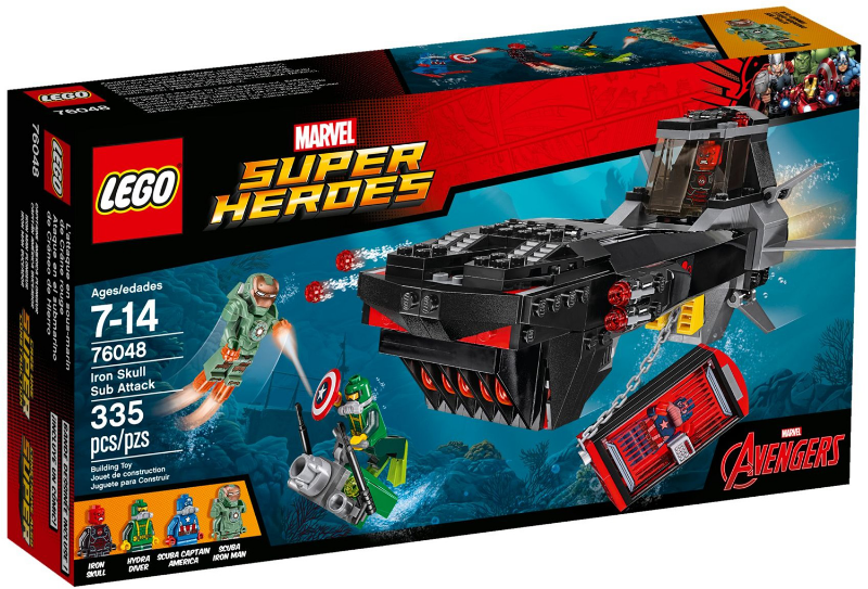 76048 Iron Skull Sub Attack (Retired) LEGO Super Heroes product image 1, provided for visual reference and product detail