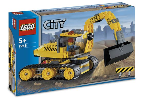 7248 Digger (Retired) LEGO City product image 1, provided for visual reference and product detail review