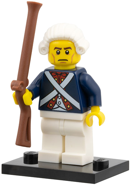 Revolutionary Soldier - Series 10 Collectible Minifigure (col10-12) product image 2, provided for visual reference and