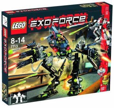 7713 Bridge Walker vs. White Lightning (Retired) LEGO Exo-Force product image 1, provided for visual reference and product
