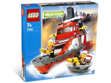 7046 Fire Command Craft (Retired) LEGO World City product image 1, provided for visual reference and product detail review